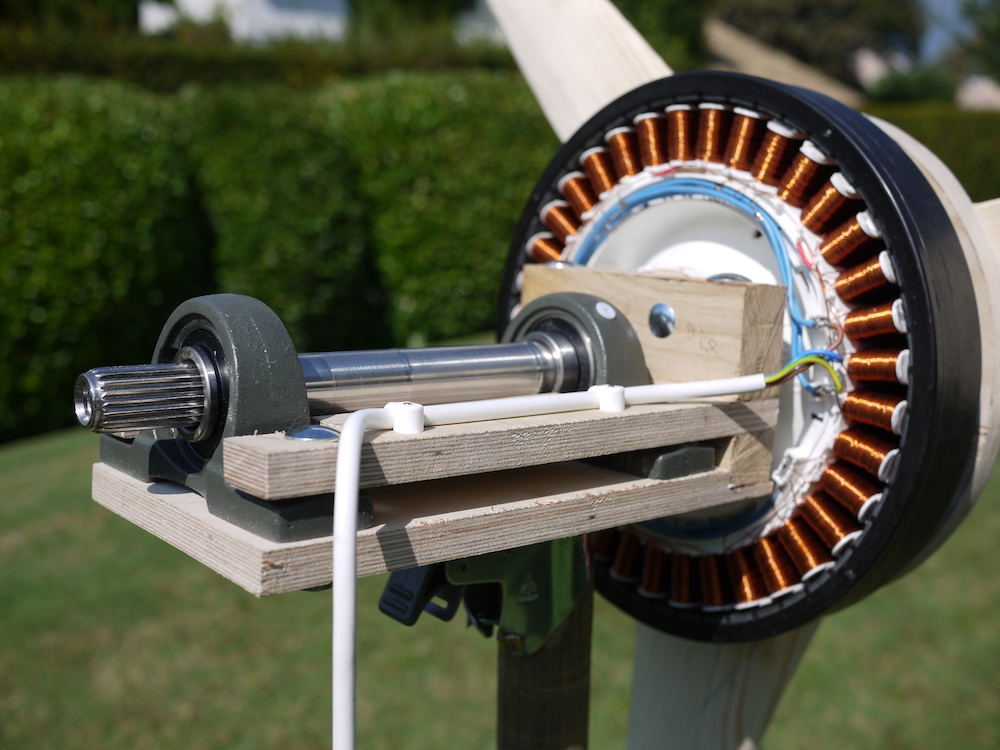 Picture of wind turbine drivetrain